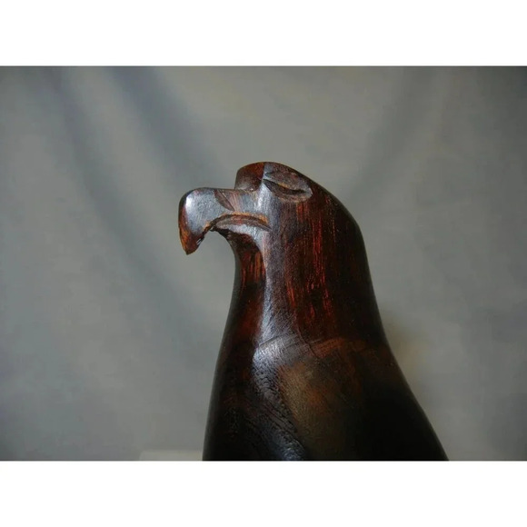Ironwood‎ Eagle, hand carved, bird lover, nature lover, animal figurine - Picture 6 of 6